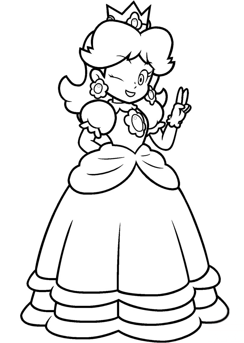 Princess Daisy Coloring Book